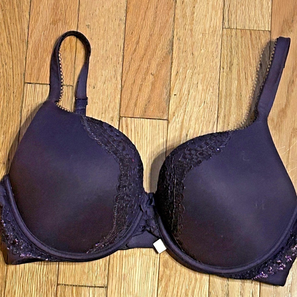 Victoria's Secret Body by Victoria Perfect Shape Purple Bra Size 34DD T35-15